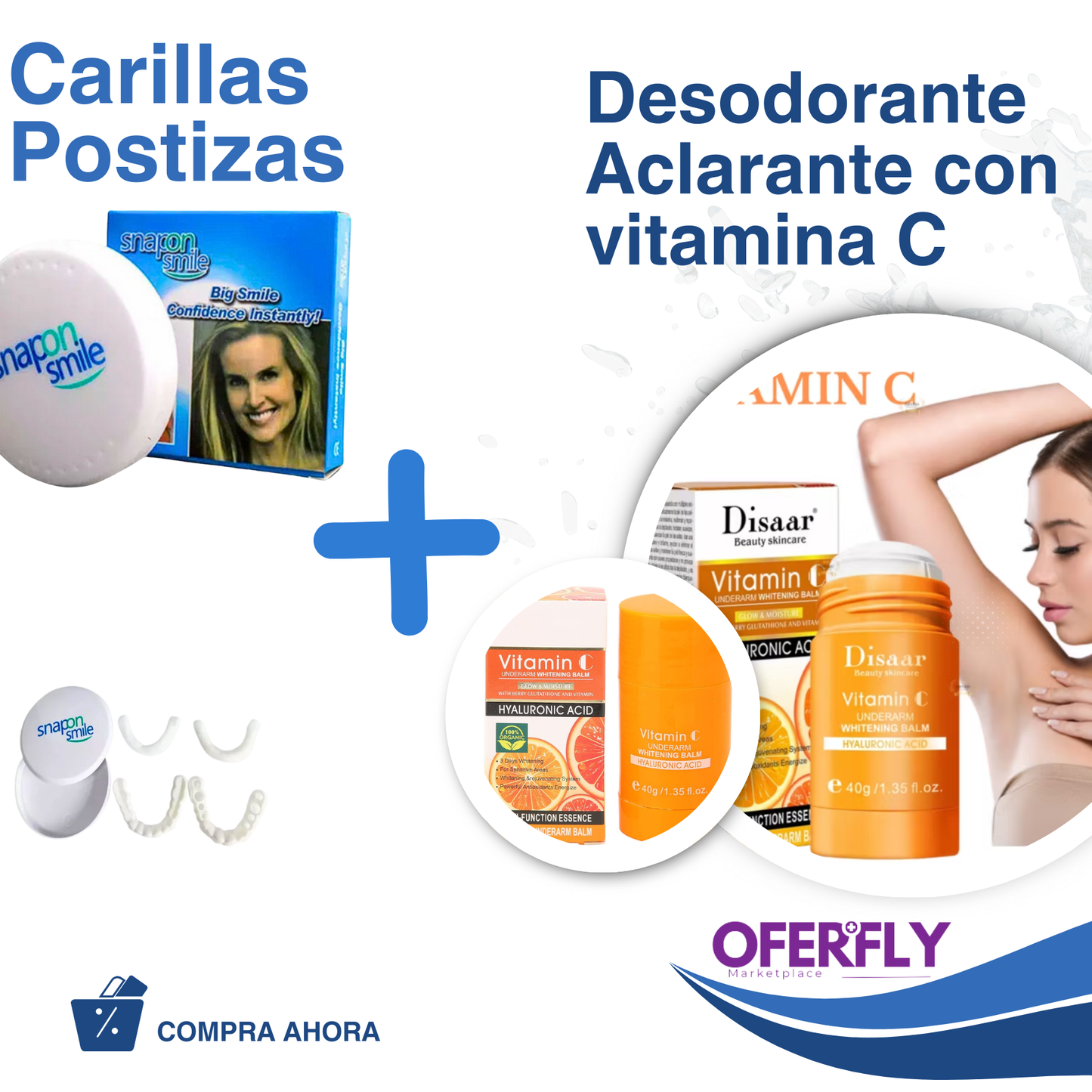 Carilla Postizas + Desodorante Aclarante