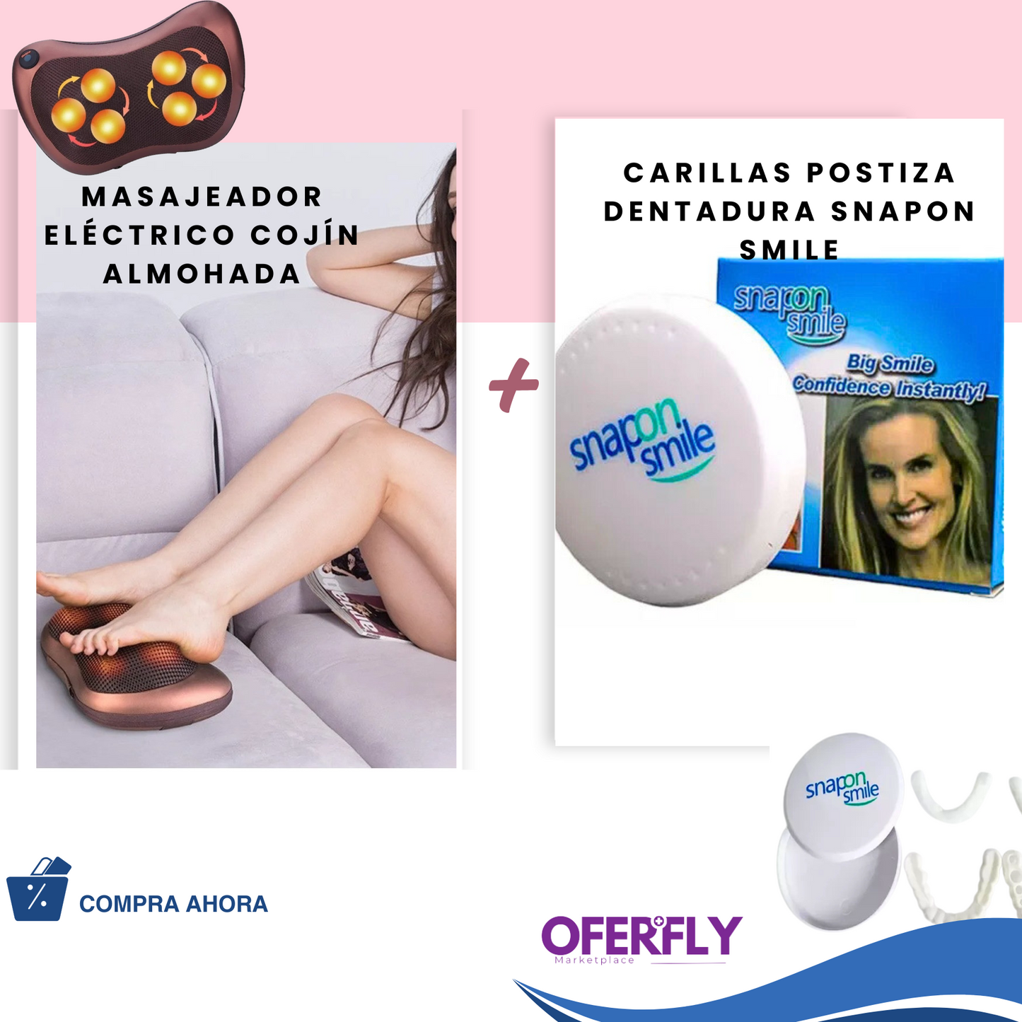 Cojín Masajeador Eléctrico + Carillas