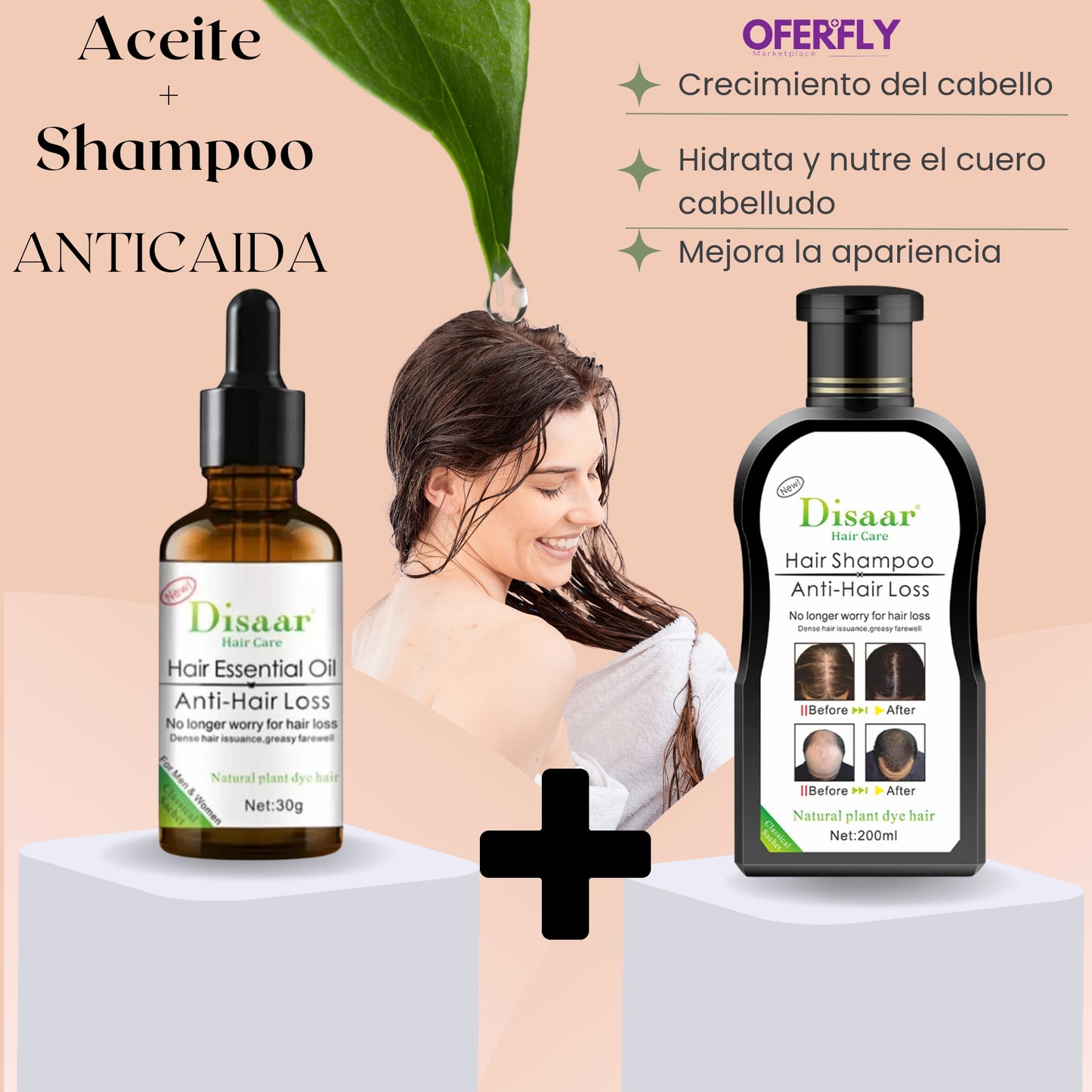 Aceite + Shampoo Disaar Hair Anticaída