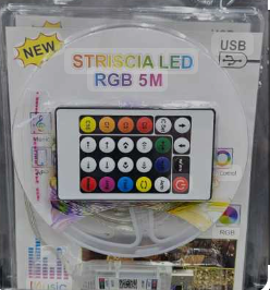 TIRA LED LUZ MULTICOLOR USB CON CONTROL