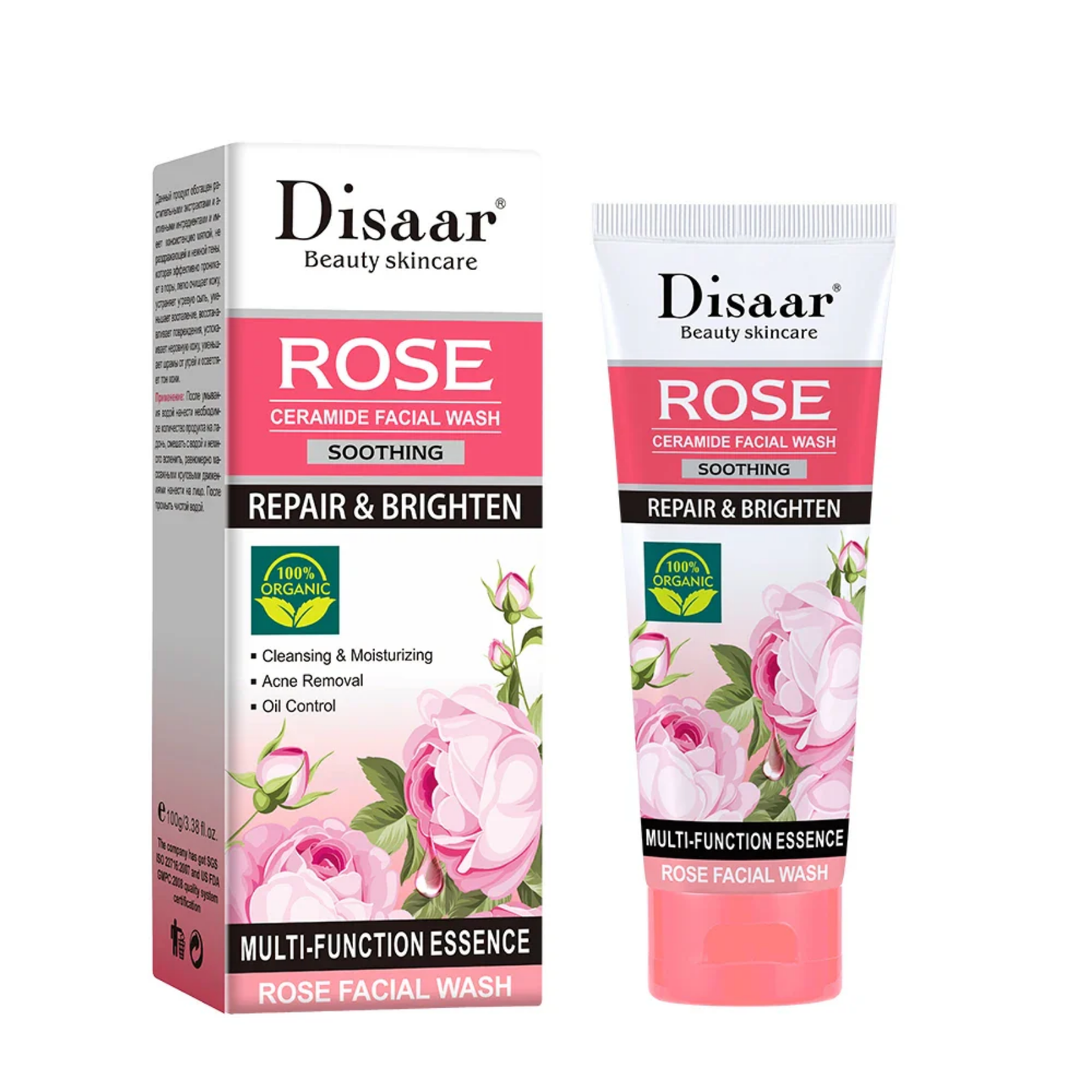 Limpiador Facial Disaar Ceramida Rosas