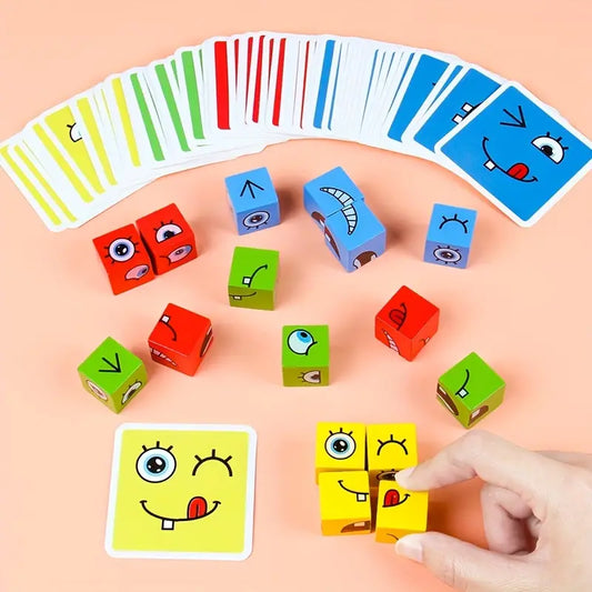 Juego Cubos Cambia Cara Montessori