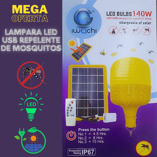 Lampara LED USB Repelente De Mosquitos