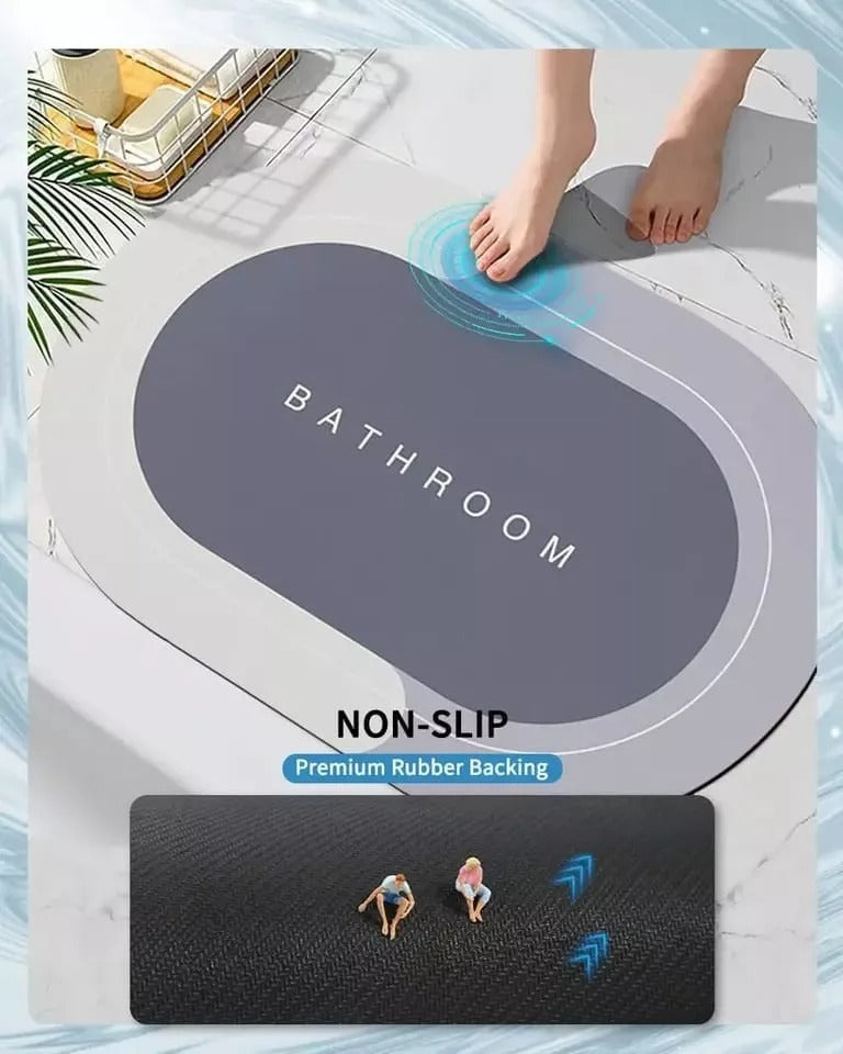 Alfombra Baño Super Absorbente redon