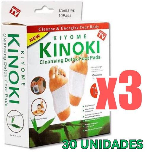 Promo 3 Packs Parche Kinoki 30 Unds